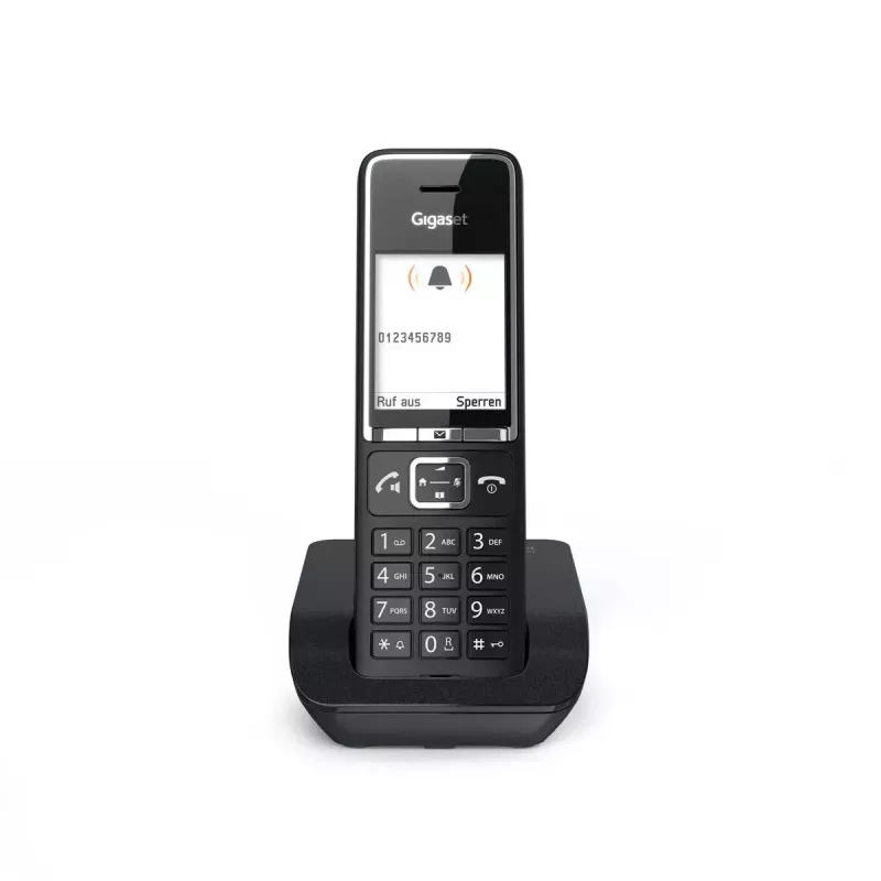 Teléfono analógico Gigaset COMFORT 550 con auricular inalámbrico y visualización del número