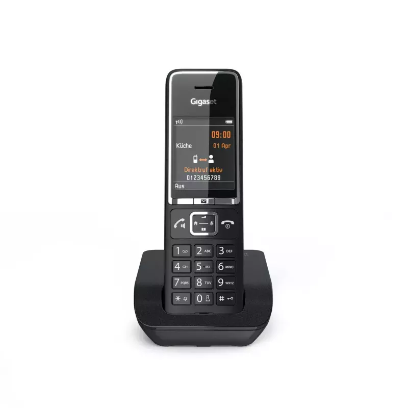 Teléfono analógico Gigaset COMFORT 550 con auricular inalámbrico y visualización del número