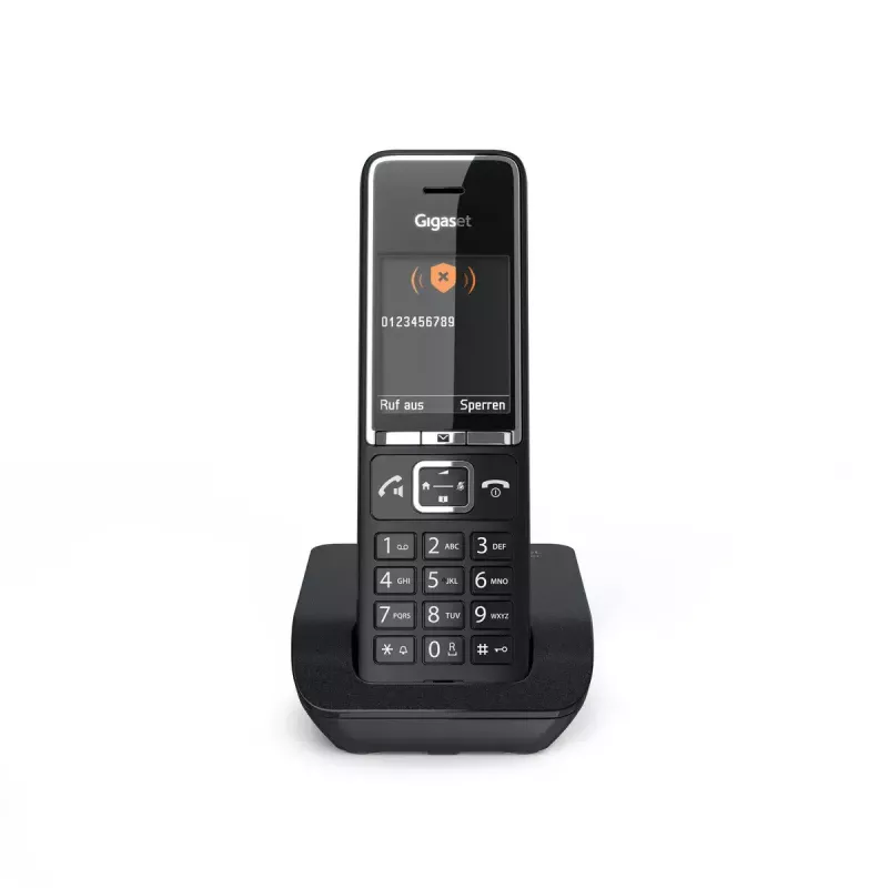 Teléfono analógico Gigaset COMFORT 550 con auricular inalámbrico y visualización del número