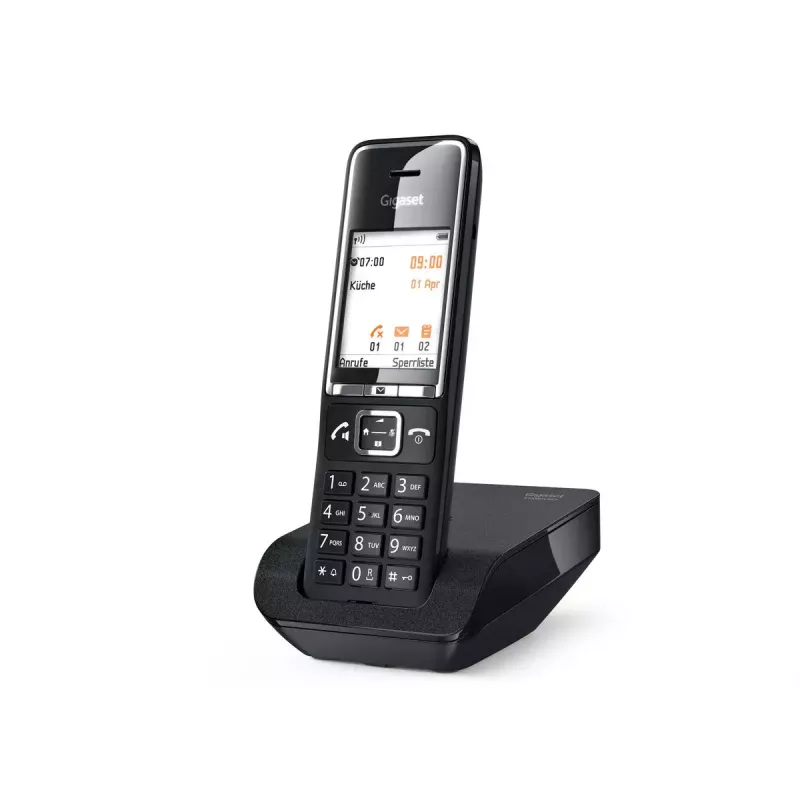 Teléfono analógico Gigaset COMFORT 550 con auricular inalámbrico y visualización del número