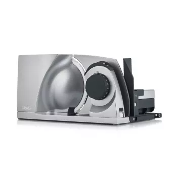 Cortadora eléctrica Graef MYtiny 170 W plateada grosor de corte 1,5 cm