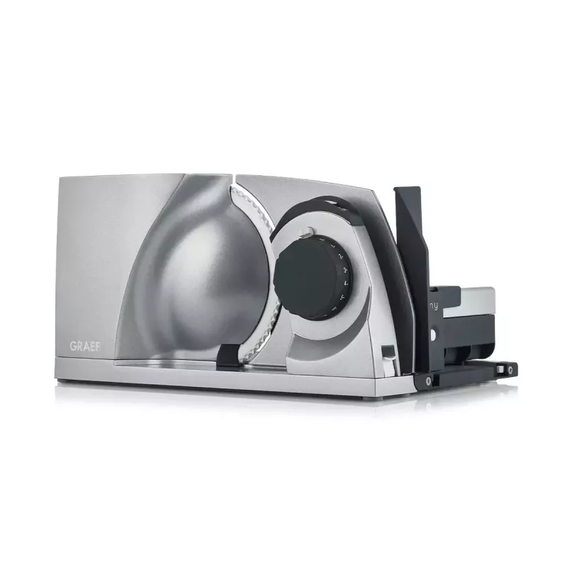 Cortadora eléctrica Graef MYtiny 170 W plateada grosor de corte 1,5 cm