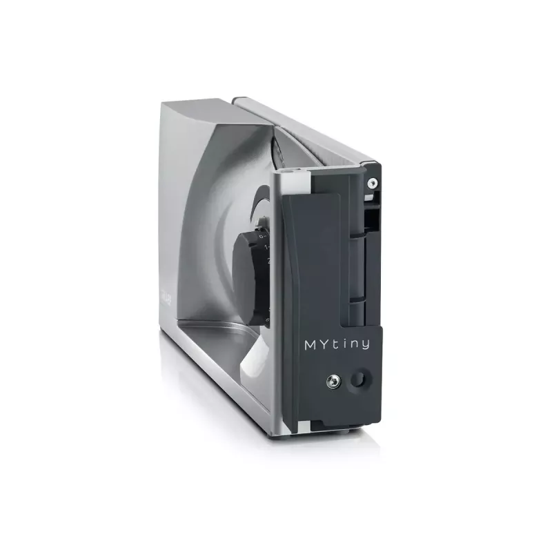 Cortadora eléctrica Graef MYtiny 170 W plateada grosor de corte 1,5 cm