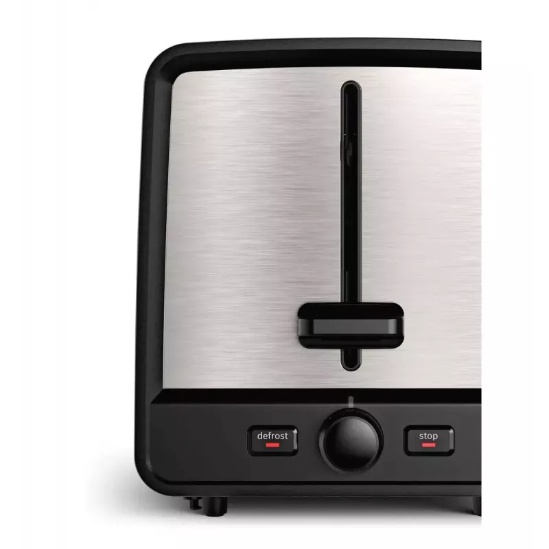 Tostadora Bosch TAT5P420 2 rebanadas 970 W negra, acero inoxidable