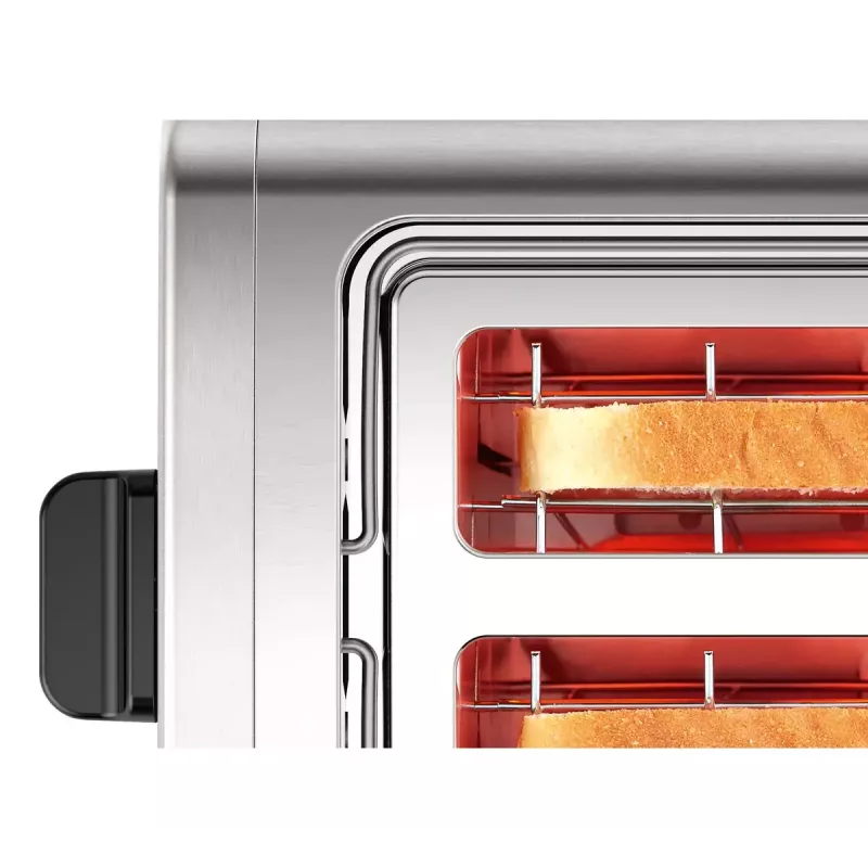 Tostadora Bosch TAT5P420 2 rebanadas 970 W negra, acero inoxidable