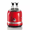 Tostadora Ariete 149 con pinza para 2 rebanadas de pan - expulsión automática - descongelar - 6 niveles de tostado - 800 vatios - Modern Line - roja