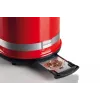 Tostadora Ariete 149 con pinza para 2 rebanadas de pan - expulsión automática - descongelar - 6 niveles de tostado - 800 vatios - Modern Line - roja