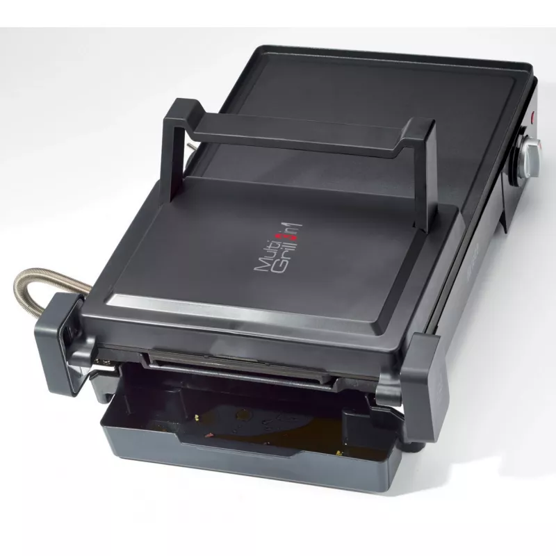 Ariete 1916 MultiGrill 3 in 1 grill de contacto, barbacoa, temperatura regulable, 2400 W, negro