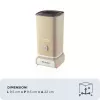 Ariete 2878 Vintage espumador de leche para cappuccino, té, chocolate caliente y frío, bebidas instantáneas, 500 vatios, color beige pastel