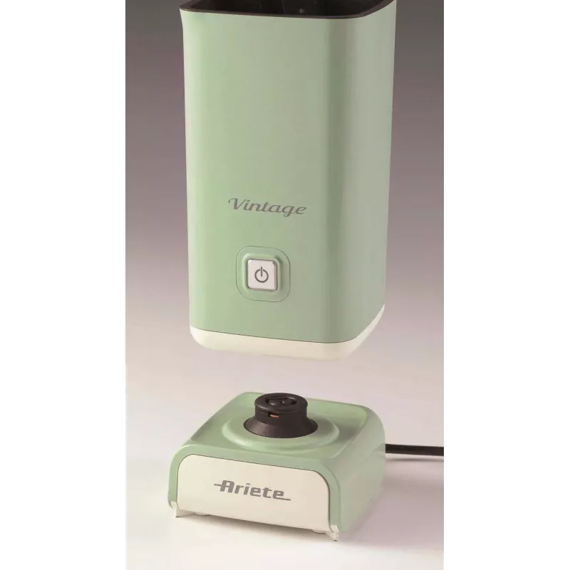 Ariete 2878 Vintage espumador de leche – espumador de leche caliente y fría – cappuccino, chocolate, infusiones liofilizadas – 500 vatios – verde