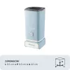 Ariete 2878 Vintage espumador de leche para cappuccino, té, chocolate caliente y frío, bebidas instantáneas, 500 vatios, azul claro pastel