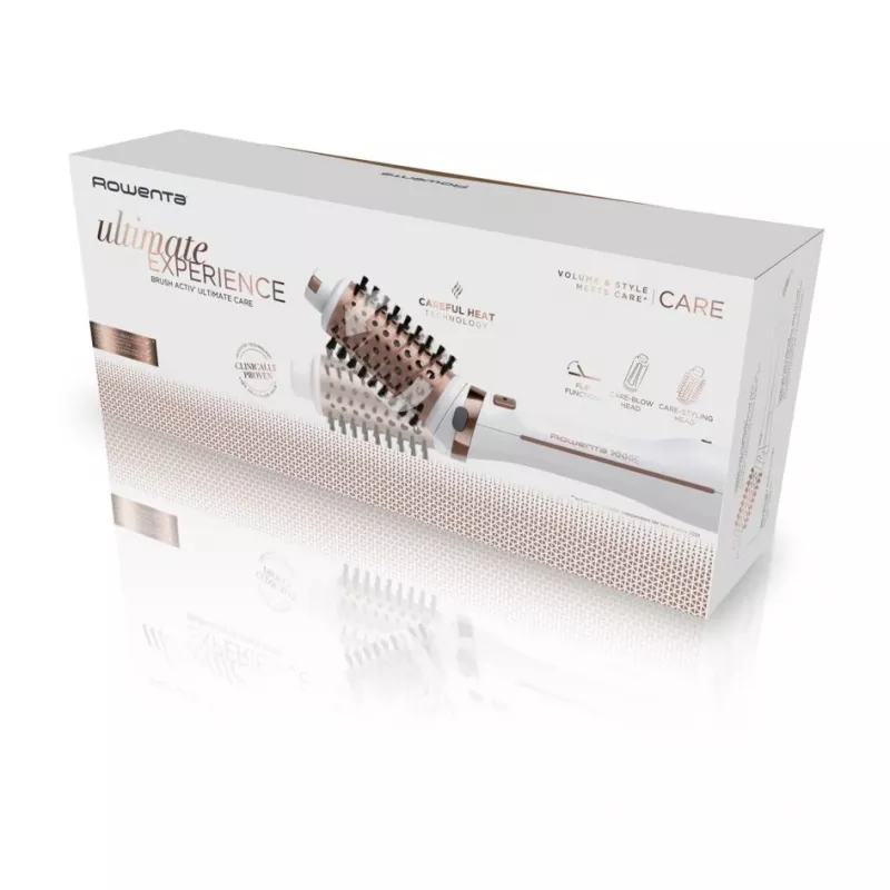 Cepillo de aire caliente Rowenta Brush Activ Ultimate Care CF9720 cobre cálido, blanco 2 m