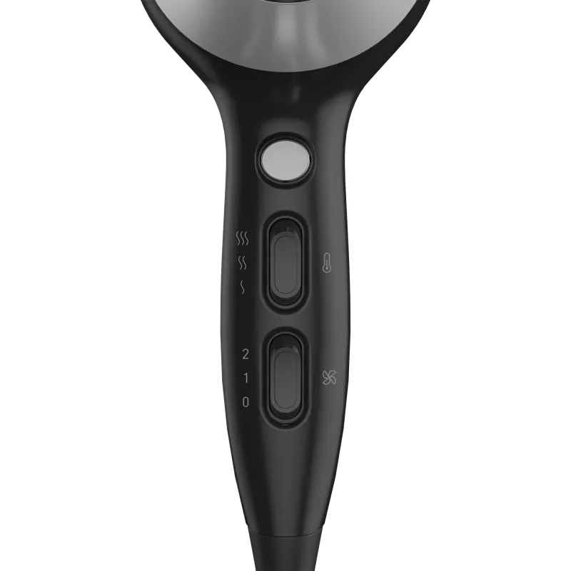 Secador de pelo Grundig HD 6080 B 2200 W negro, plata