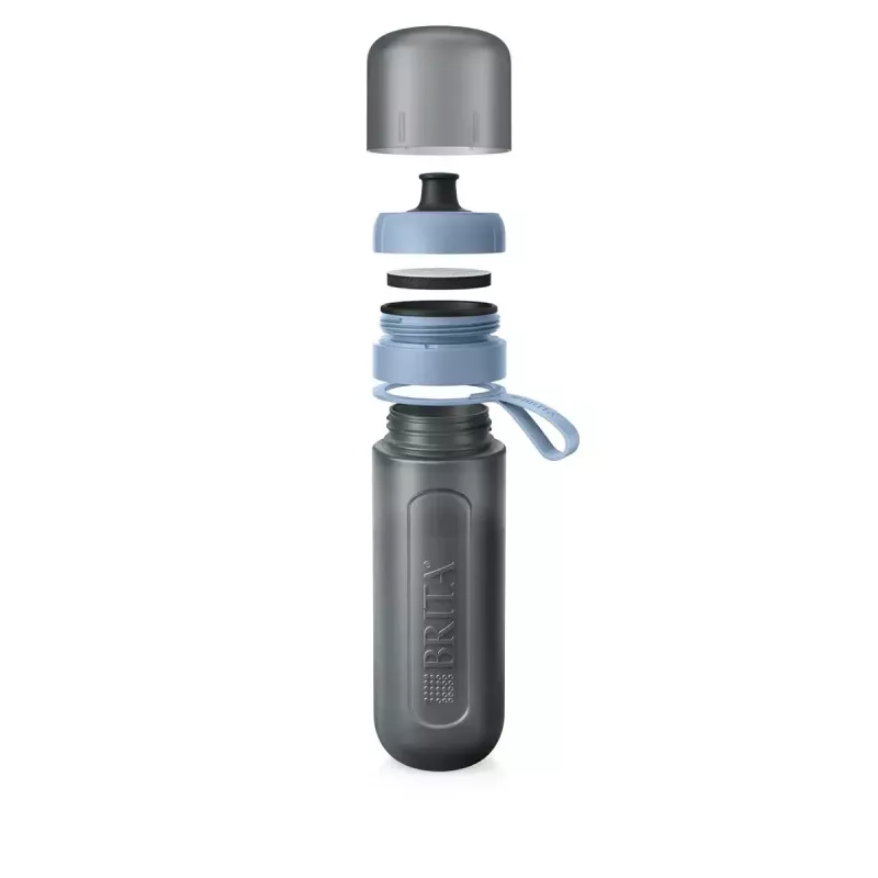 Brita Fill & Go Active 1052248 botella filtrante de agua, con 2 MicroDisc, azul oscuro