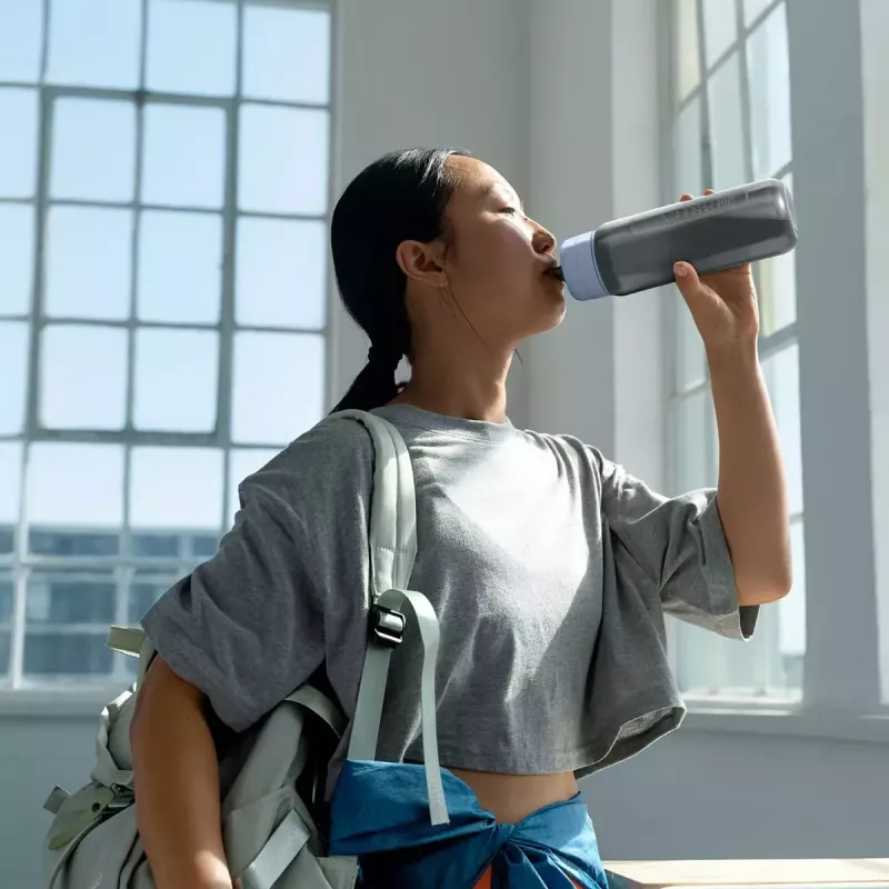 Botella con filtro de agua Brita 1052249 0,6 l verde gris