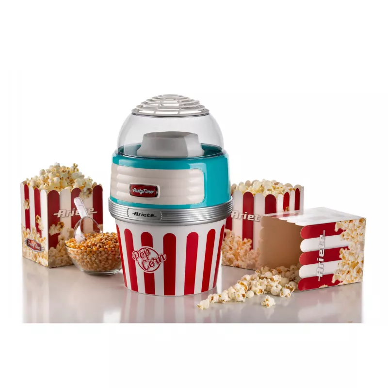 Máquina de palomitas Ariete Popcorn XL, 1100 W, azul
