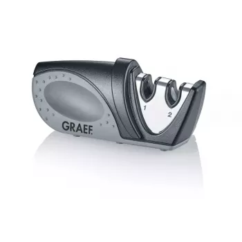 Afilador de cuchillos de arrastre Graef Piccolo negro gris