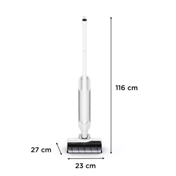 Aspirador de escoba 2-in-1 Rowenta X Clean 10 batería en seco y húmedo sin bolsa 200 W plata, blanco