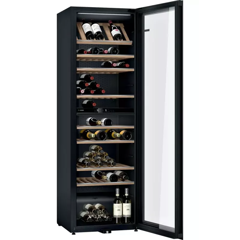 Vinoteca Bosch Serie 6 KWK36ABGA vinoteca de compresor de pie negro 199 botella(s)
