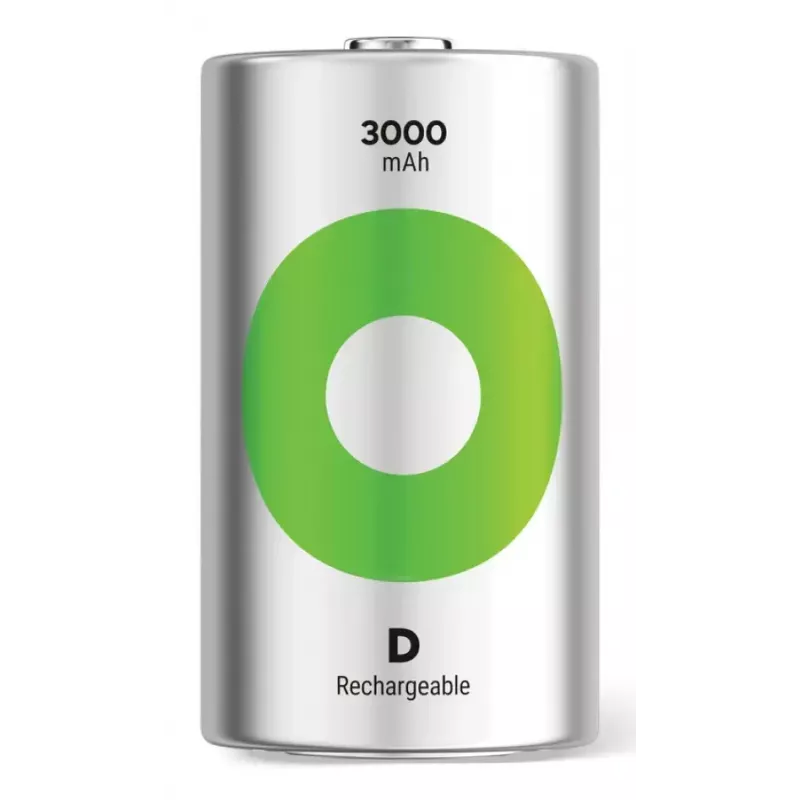 GP Batteries ReCyko GPRCK300D143C2 pila recargable D (Mono), NiMH 3000 mAh 1,2 V, 2 uds.