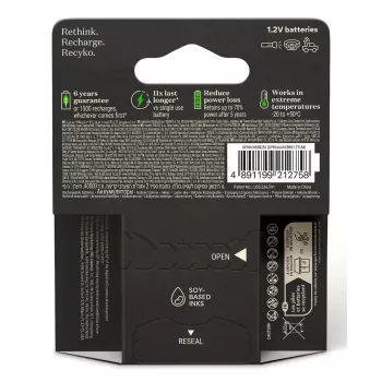 Batería recargable GP Batterien ReCyko Pro GPRCP80AAA174C4 AAA NiMH 14g