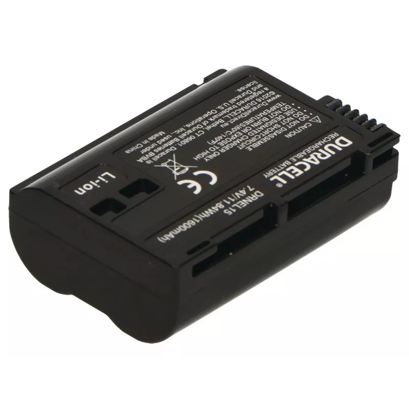 Batería para cámara Duracell — sustituye a la batería Nikon EN-EL15