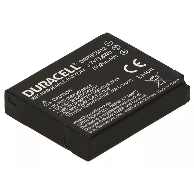 Batería para cámara Duracell — sustituye a la batería Panasonic DMW-BCM13