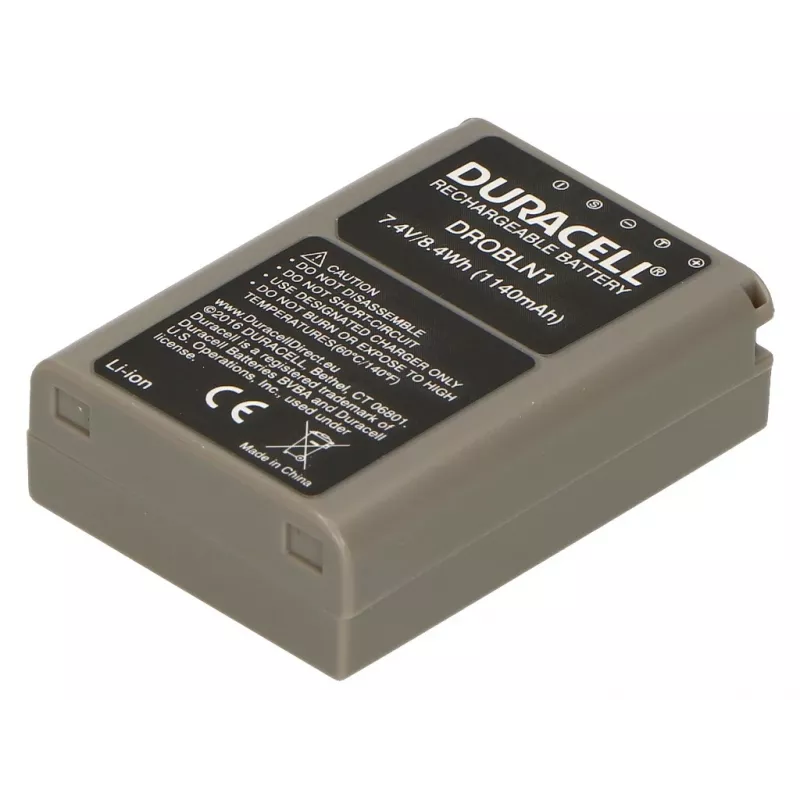 Batería de cámara Duracell - Reemplazo para batería Olympus BLN-1, Olympus, 1140 mAh, 7,4 V, ion de litio (Li-Ion)