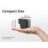 Cargador Conceptronic 3 puertos 67W GaN USB PD con cable de carga USB-C, USB-C x 2, USB-A x 1, QC 3.0, PPS