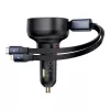Cargador de coche Baseus Enjoyment Pro 60W con cable USB