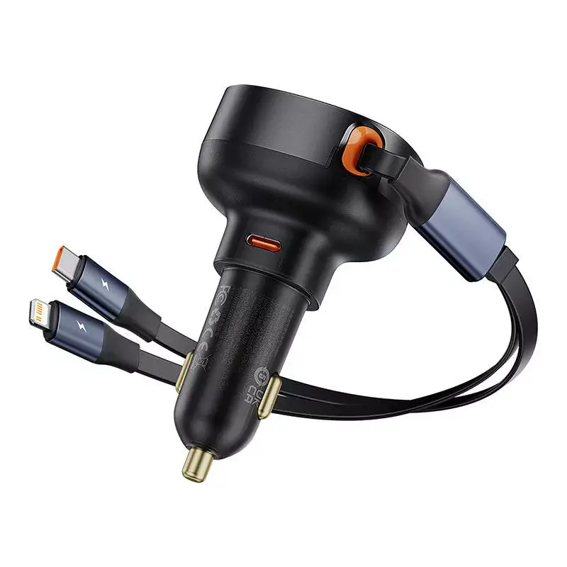 Cargador de coche Baseus Enjoyment Pro 60W con cable USB