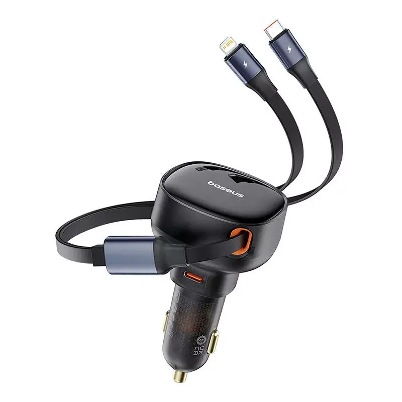 Cargador de coche Baseus Enjoyment Pro 60W con cable USB