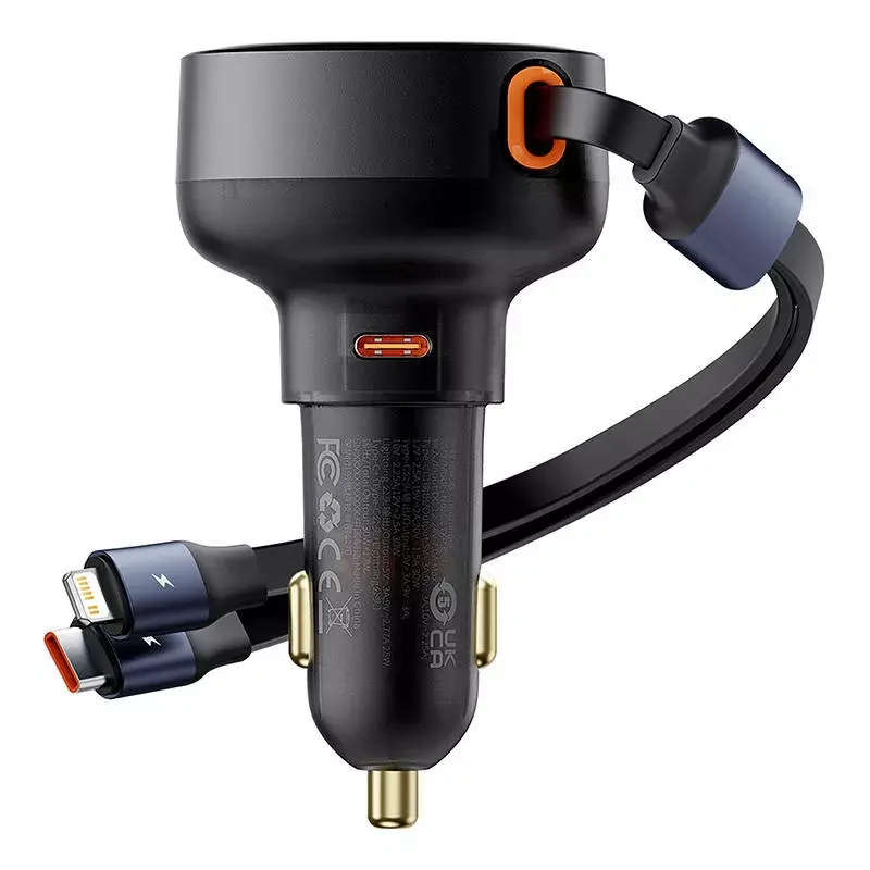Cargador de coche Baseus Enjoyment Pro 60W con cable USB