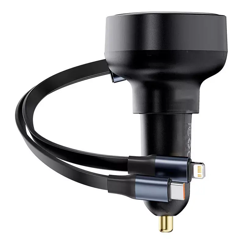 Cargador de coche Baseus Enjoyment Pro 60W con cable USB