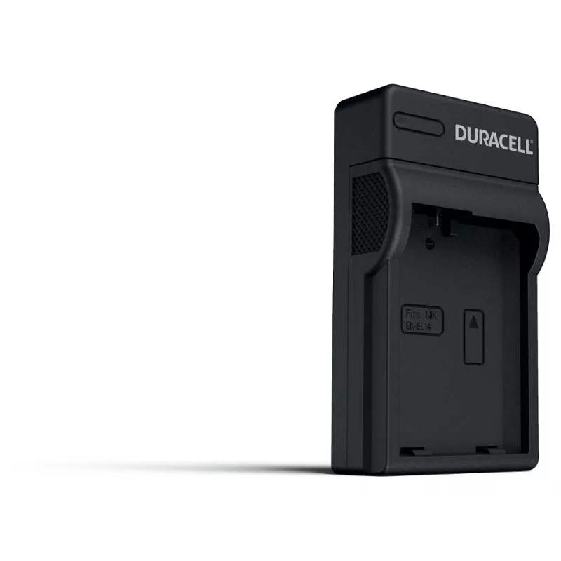 Cargador de batería para cámara digital Duracell, USB, cargador de batería de interior, Nikon EN-EL14, negro, 5 V, 5 V