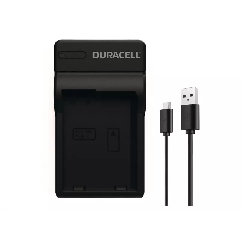 Cargador de batería para cámara digital Duracell, USB, cargador de batería de interior, Nikon EN-EL14, negro, 5 V, 5 V