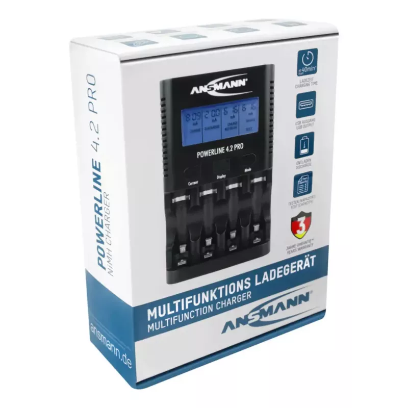 Cargador de batería Ansmann Powerline 4.2 Pro