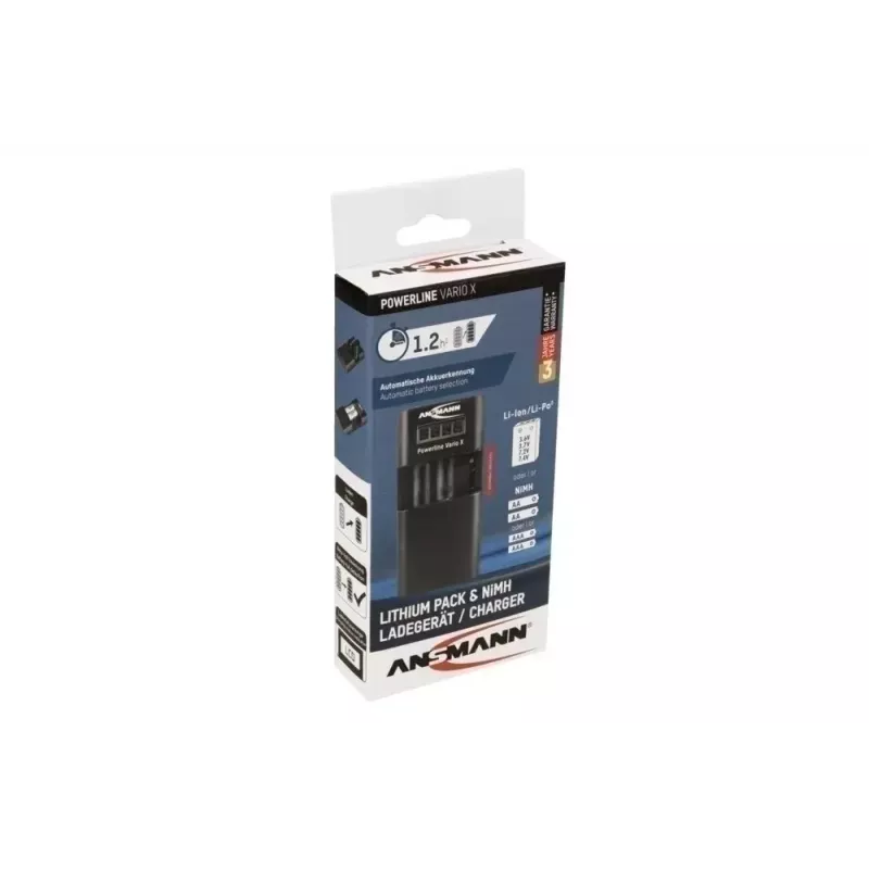 Cargador de batería Ansmann Powerline Vario X USB