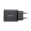 Fuente de alimentación Intenso W65ACC con conectores USB-A y USB-C negra