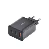 Fuente de alimentación Intenso W65ACC con conectores USB-A y USB-C negra