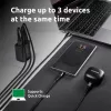 Fuente de alimentación Intenso W65ACC con conectores USB-A y USB-C negra