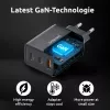 Fuente de alimentación Intenso W65ACC con conectores USB-A y USB-C negra