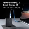 Fuente de alimentación Intenso W65ACC con conectores USB-A y USB-C negra