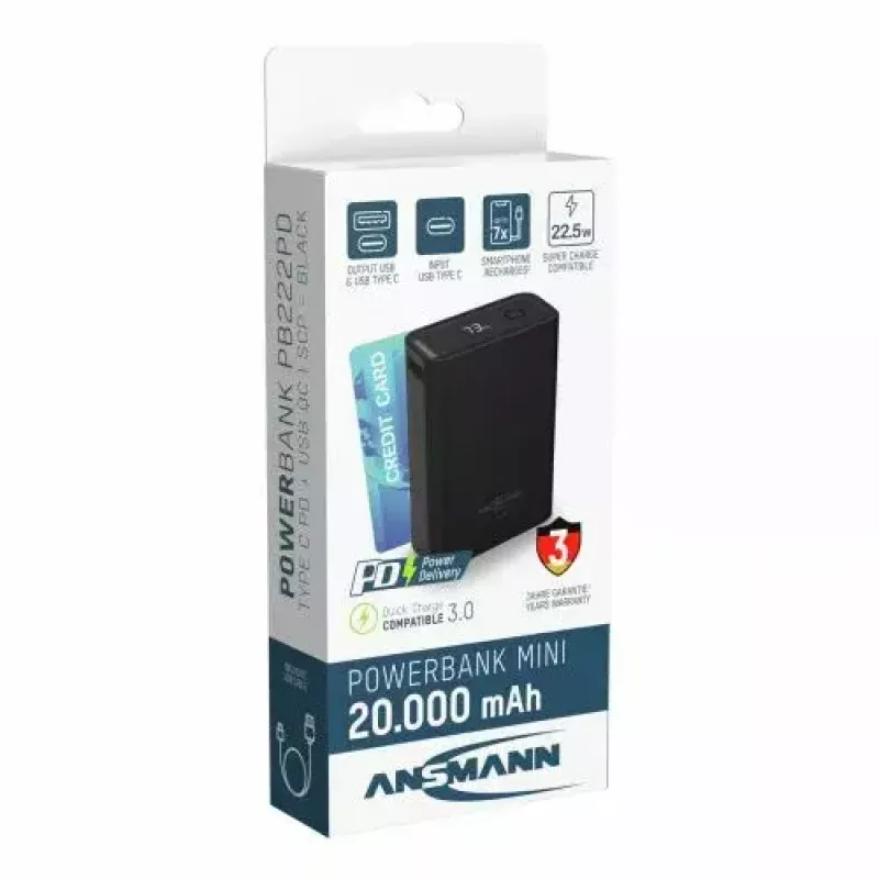Batería portátil Ansmann PB222PD 20000 mAh