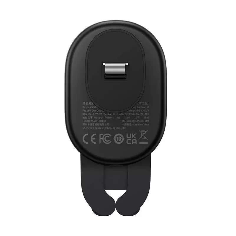 Soporte de carga inalámbrico para coche Baseus Pro 15W SUWX030001 negro – soporte para móvil de coche con carga inalámbrica de 15W