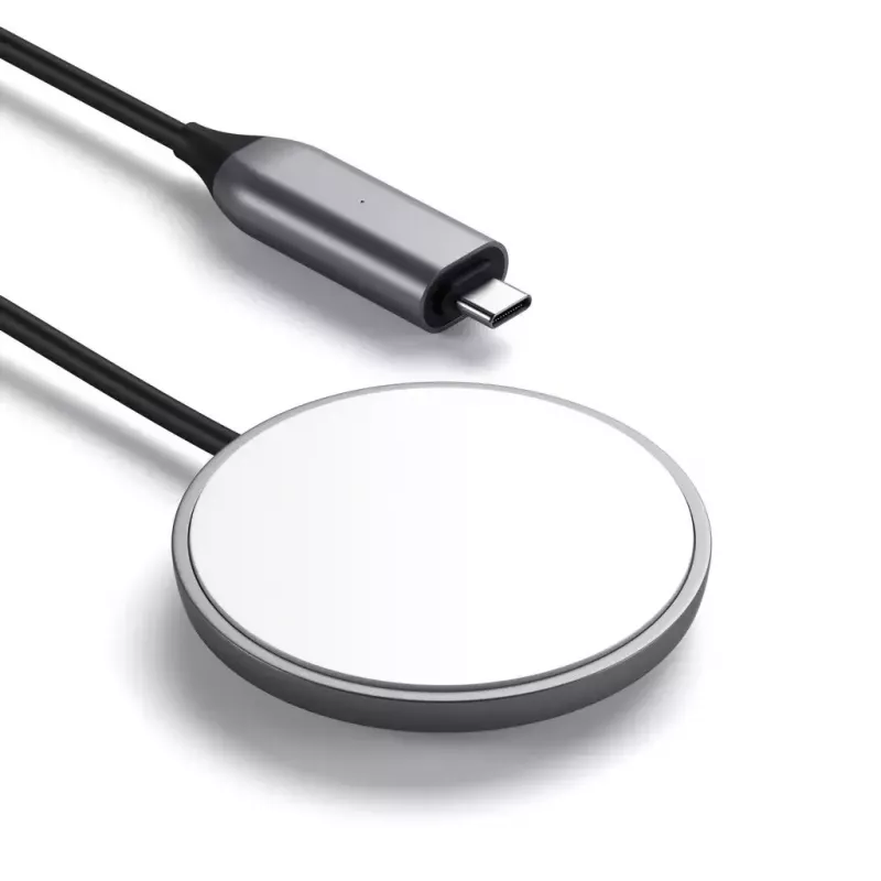 Cargador para móvil Satechi ST-UCQIMCM USB carga inalámbrica gris blanco