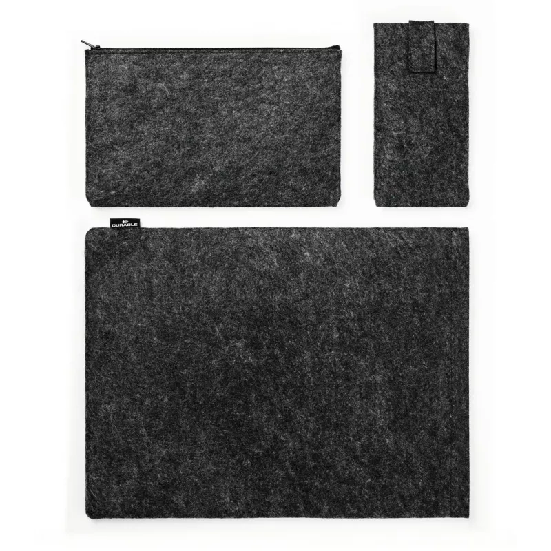 Durable 507158 MultiBag EFFECT funda para portátil / tableta 16,4″ (41,7 cm), fieltro de PET reciclado, con bolsillo para accesorios y para teléfono