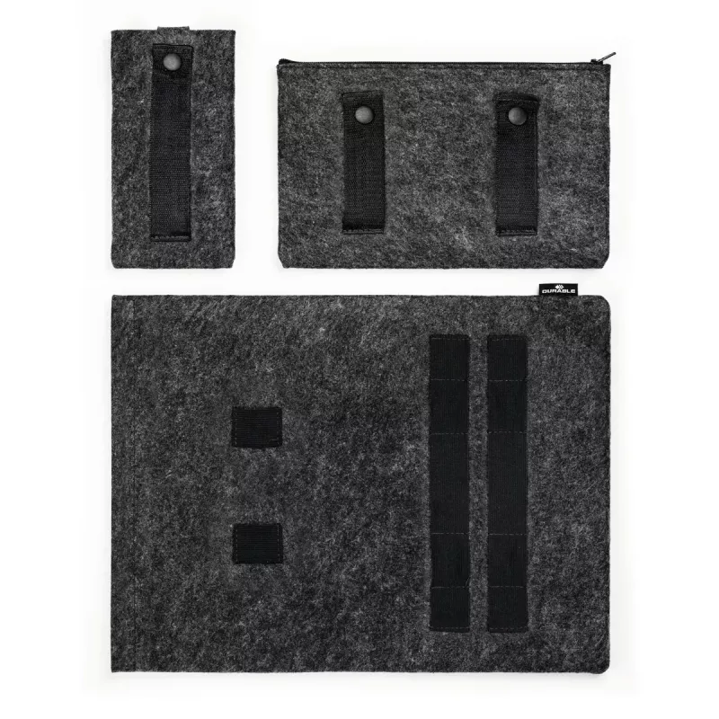 Durable 507158 MultiBag EFFECT funda para portátil / tableta 16,4″ (41,7 cm), fieltro de PET reciclado, con bolsillo para accesorios y para teléfono