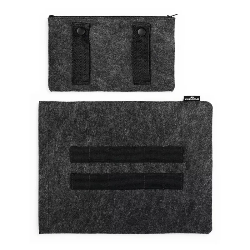 Funda tipo sleeve Durable Effect 33 cm 13 pulgadas antracita 1 bolsillo frontal lisa