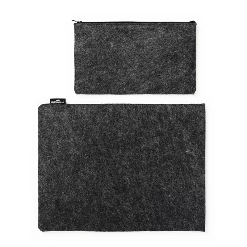 Funda tipo sleeve Durable Effect 33 cm 13 pulgadas antracita 1 bolsillo frontal lisa